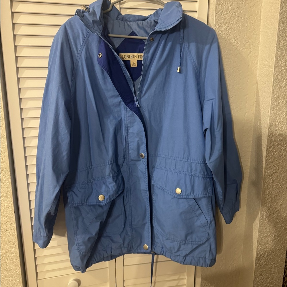 London Fog Navy Blue Zip-Up Jacket